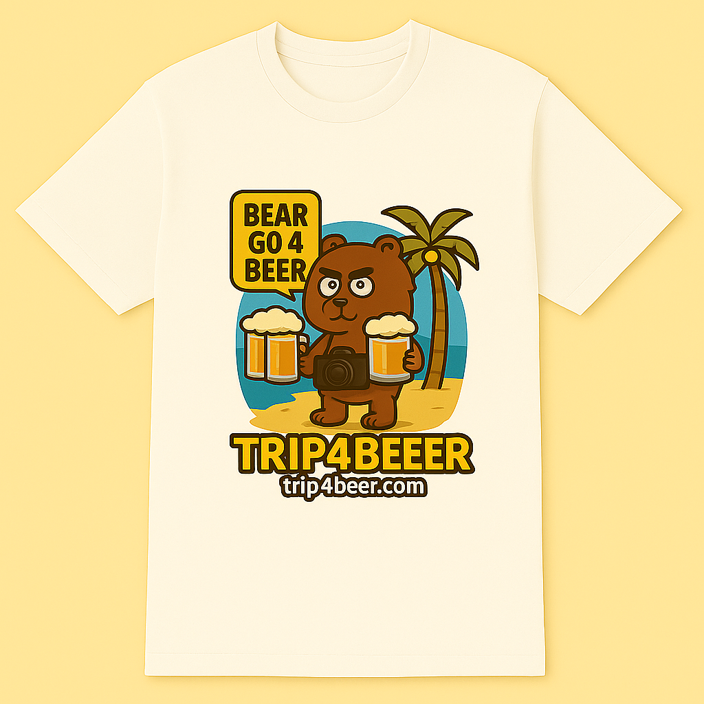 White Trip4Beer T-shirt